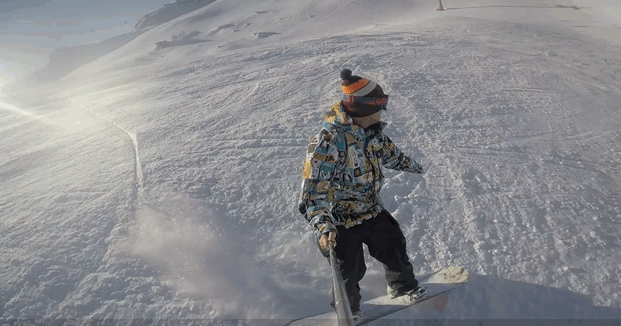 how to snowboard with absorption in the knees